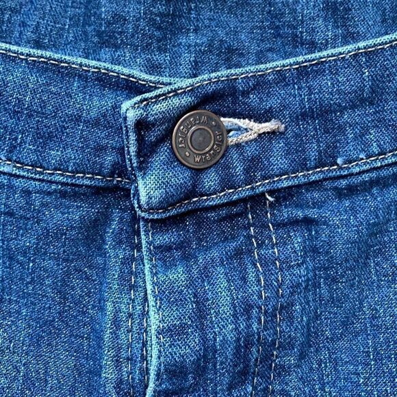 Vintage Wrangler Shorts Medium Wash Baggy Denim Carpenter Utility Denim Jorts - Picture 4 of 11